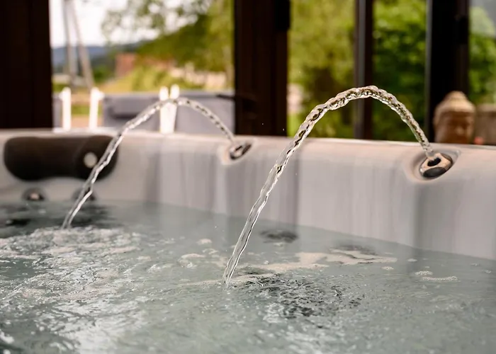 Le Brusyna Avec Jacuzzi 샬레 *